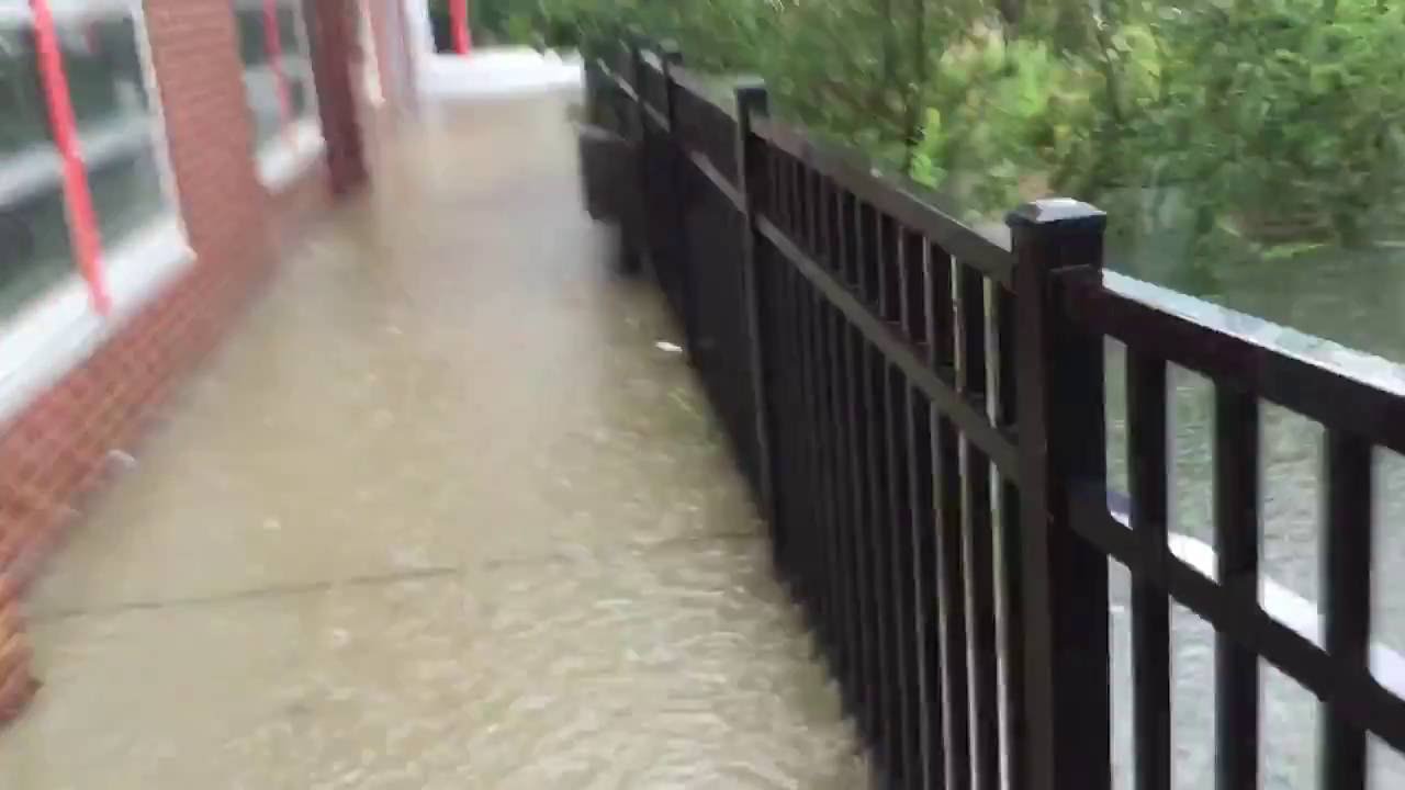 Flooding Reaches Princeton High School