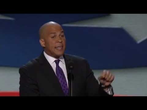 Newark Mayor Cory Booker Gives Platform Address at DNC