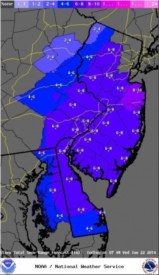 National Weather Service Issues Winter Storm Warning for Princeton Area Tuesday