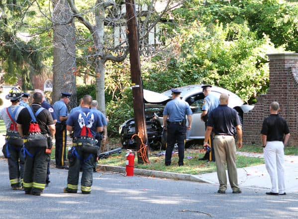 The scene at the crash. Photo: Seth Callen. 