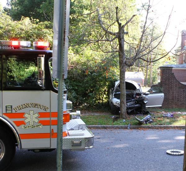 The scene at the crash. Photo: Seth Callen. 