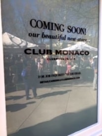 Club Monaco Store Will Open on Palmer Square