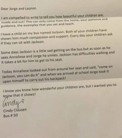 Princeton Bus Driver’s Note to Parents Goes Viral