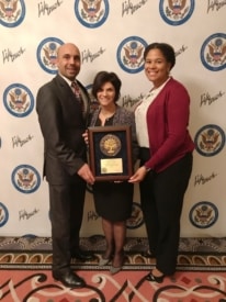 Photo: Littlebrook Elementary School representatives attend  National Blue Ribbon School ceremony