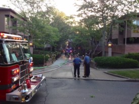 Fire rips through roofs of townhomes on Sergeant Street in Princeton