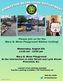 Mary B. Moss Playground Ribbon Cutting 2018