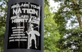 White nationalist stickers found on lampposts in downtown Princeton