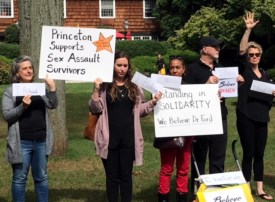 Photos: Residents gather on Palmer Square during Kavanaugh hearing