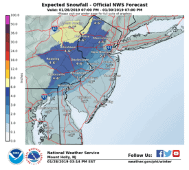 Winter weather advisory in effect for the Princeton area Tuesday