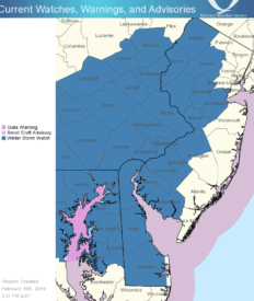 Winter storm watch in effect Wednesday for the Princeton region