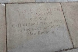 Supporters raise almost $4,000 to cover fines for student who wrote ‘Title IX Protects Rapists’ on Princeton University walkways
