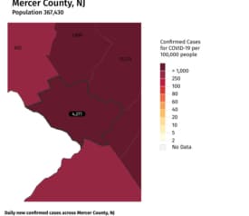 county COVID-19 maps