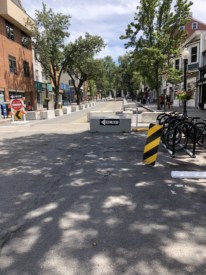 Portion of Witherspoon Street is now a one-way street to add space for dining, numerous parking spots removed
