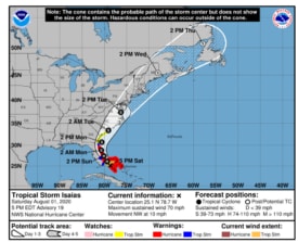 Tropical storm watch, flash flood watch issued for Princeton region