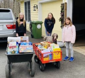 Photo: Montgomery girls hold their own food drive for pantry in Hopewell Borough