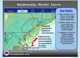 Winter storm watch in effect for the Princeton region Wednesday and Thursday
