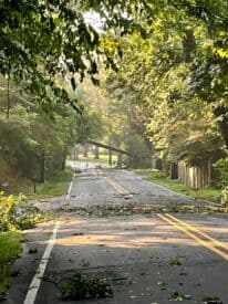 Storm brings power outages and road closures in Princeton area