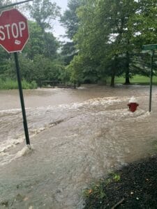 Storm floods numerous roads in Princeton area (update 11:45 a.m. Friday)