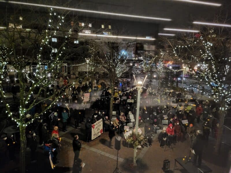 Photos: Princeton vigil marks anniversary of Jan. 6 Capitol attack 8 20220106 174053
