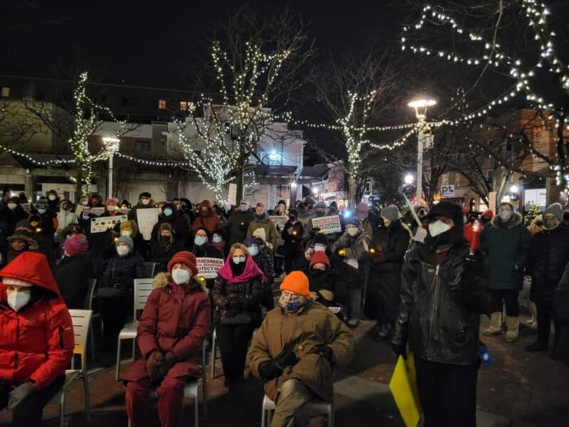 Photos: Princeton vigil marks anniversary of Jan. 6 Capitol attack 7 20220106 174346