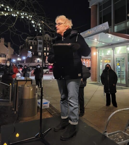 Photos: Princeton vigil marks anniversary of Jan. 6 Capitol attack 9 20220106 174414