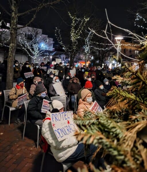 Photos: Princeton vigil marks anniversary of Jan. 6 Capitol attack 1 20220106 174446