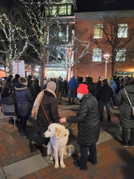 Photos: Princeton vigil marks anniversary of Jan. 6 Capitol attack 6 20220106 174629