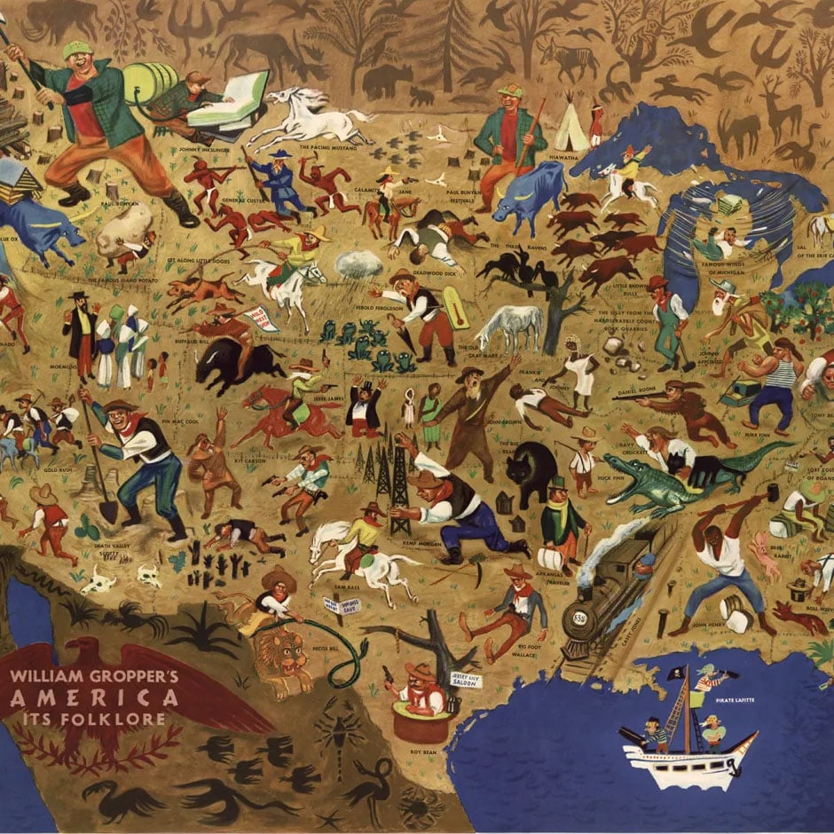 Hoist a Flag in the Pursuit of Happiness; American Folklore as told by the Princeton Storytelling Circle 1 americafolkloremaplead.0.0.1498584111 copy