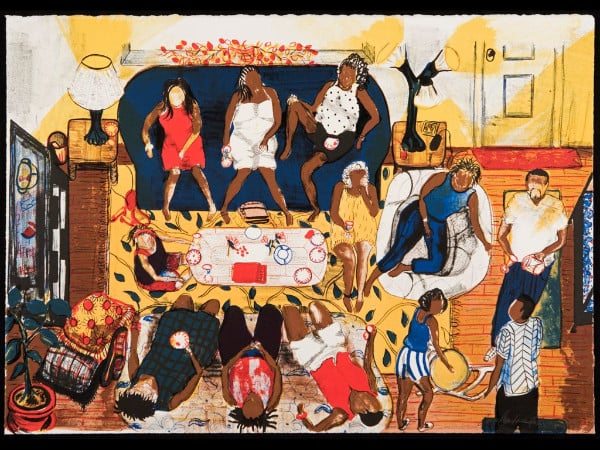 Voices in Print: New Jersey Black Women Printmakers Shaping the American Narrative 1 The Get Together 600 x 450